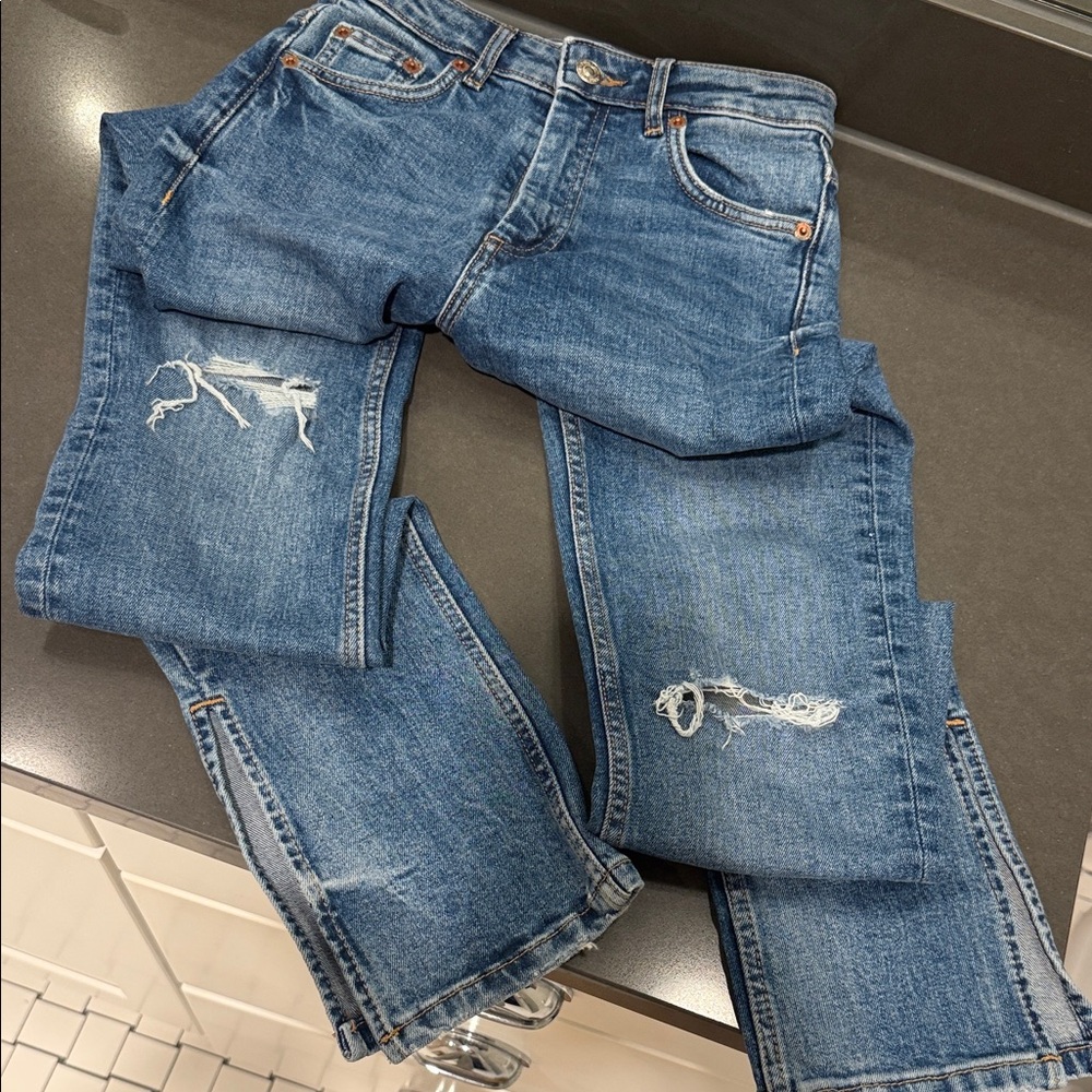 Zara Blue Boot Cut Jeans